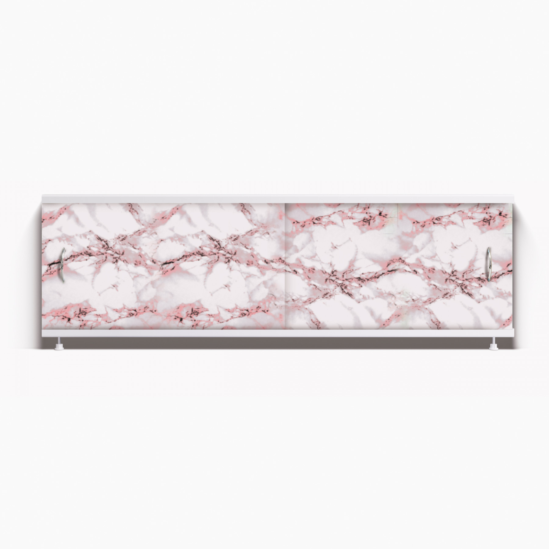 Экран под ванну Классик 150 ярко-розовый мрамор